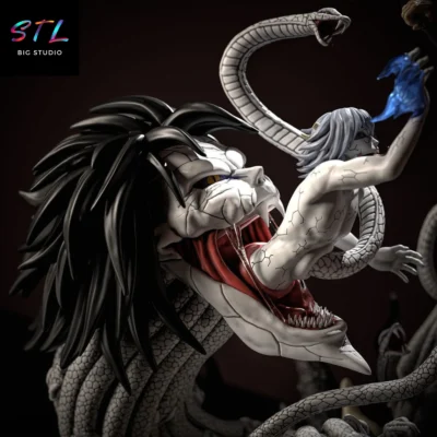 figura kabuto vs itachi stl impresion 3d diorama naruto