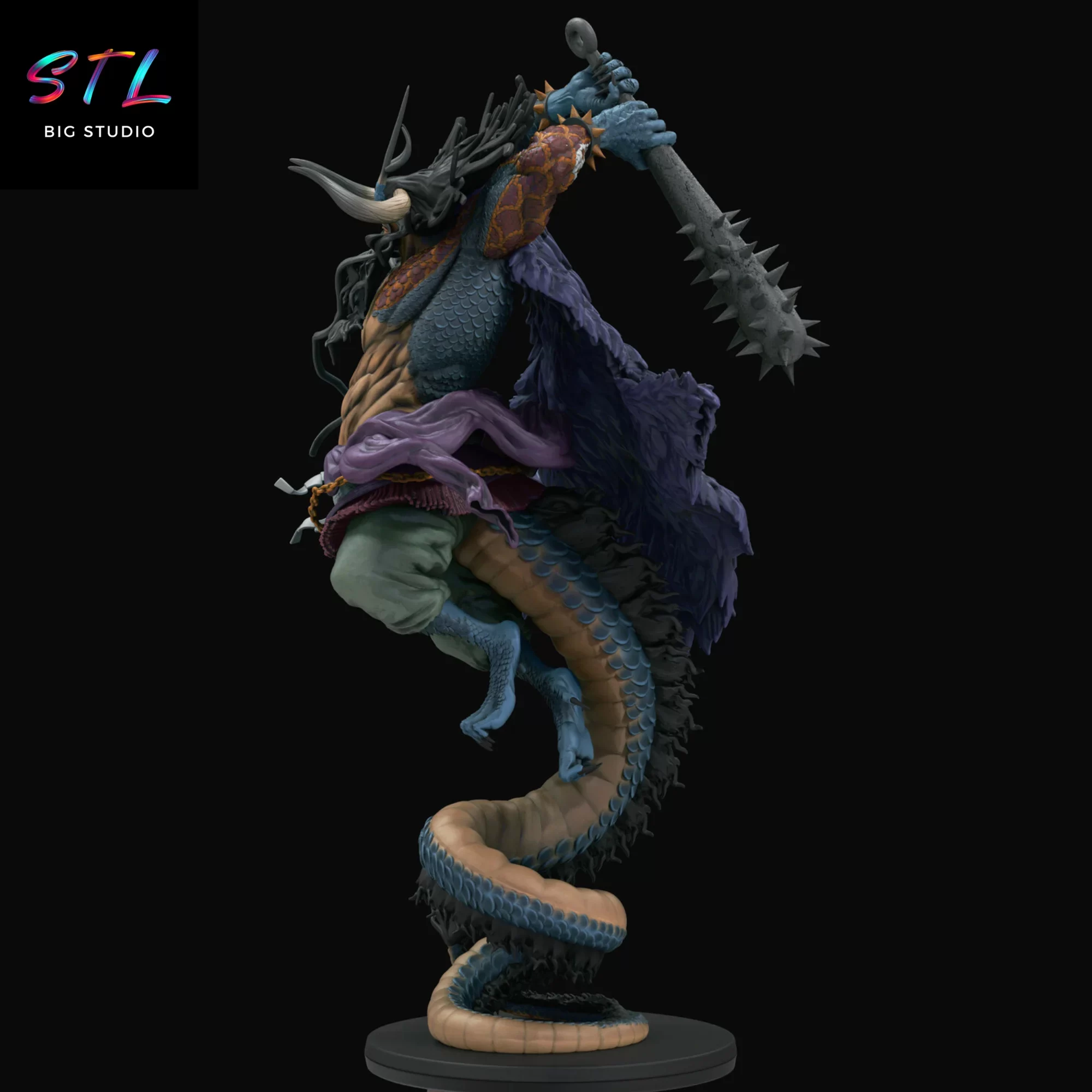 figura kaido stl impresin 3d one piece figura kaido stl impresin 3d one piece