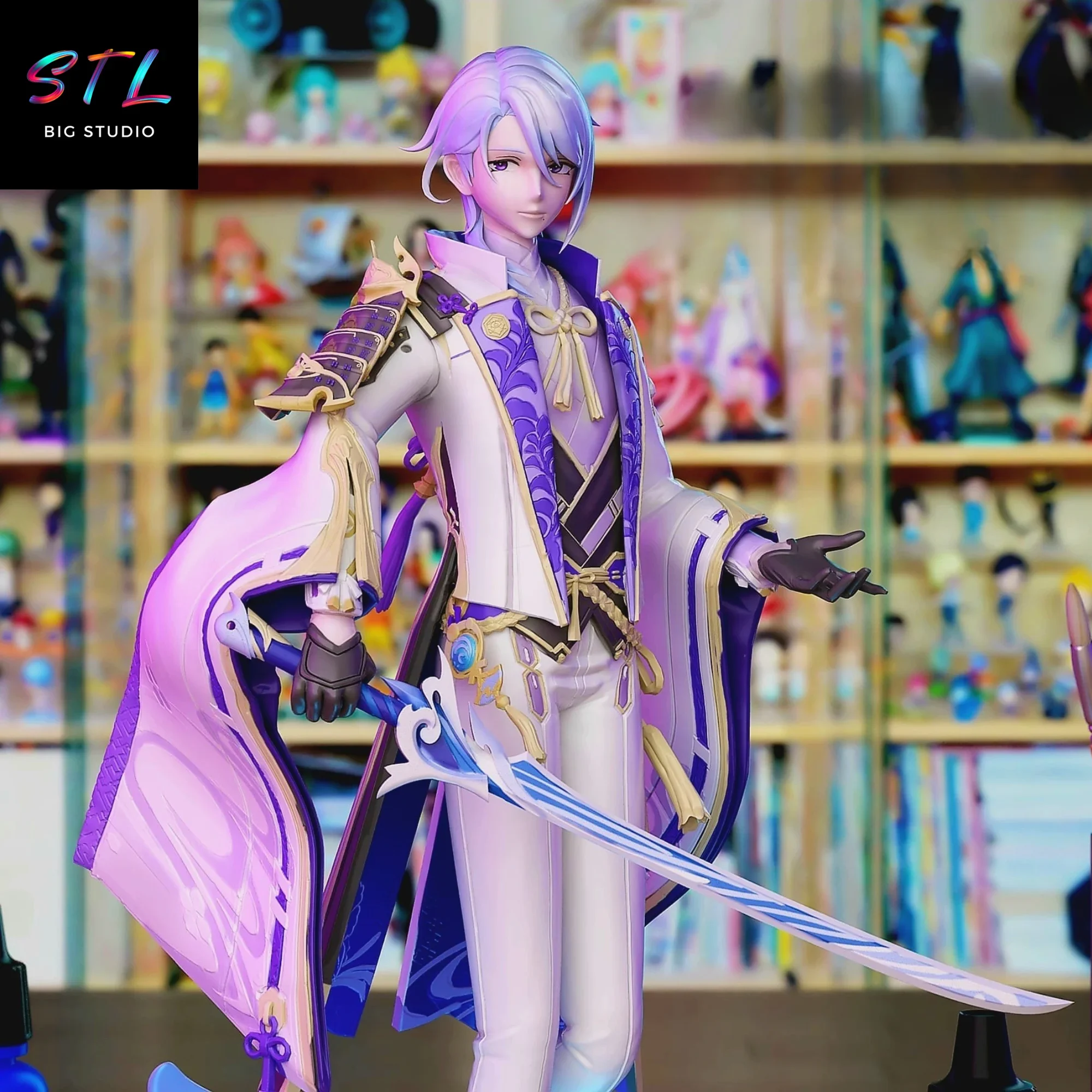 figura kamisato ayato stl impresion 3d genshin impact figura kamisato ayato stl impresion 3d genshin impact