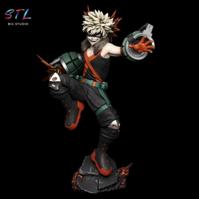 figura katsuki bakugo stl para imprimir en 3d boku no hero