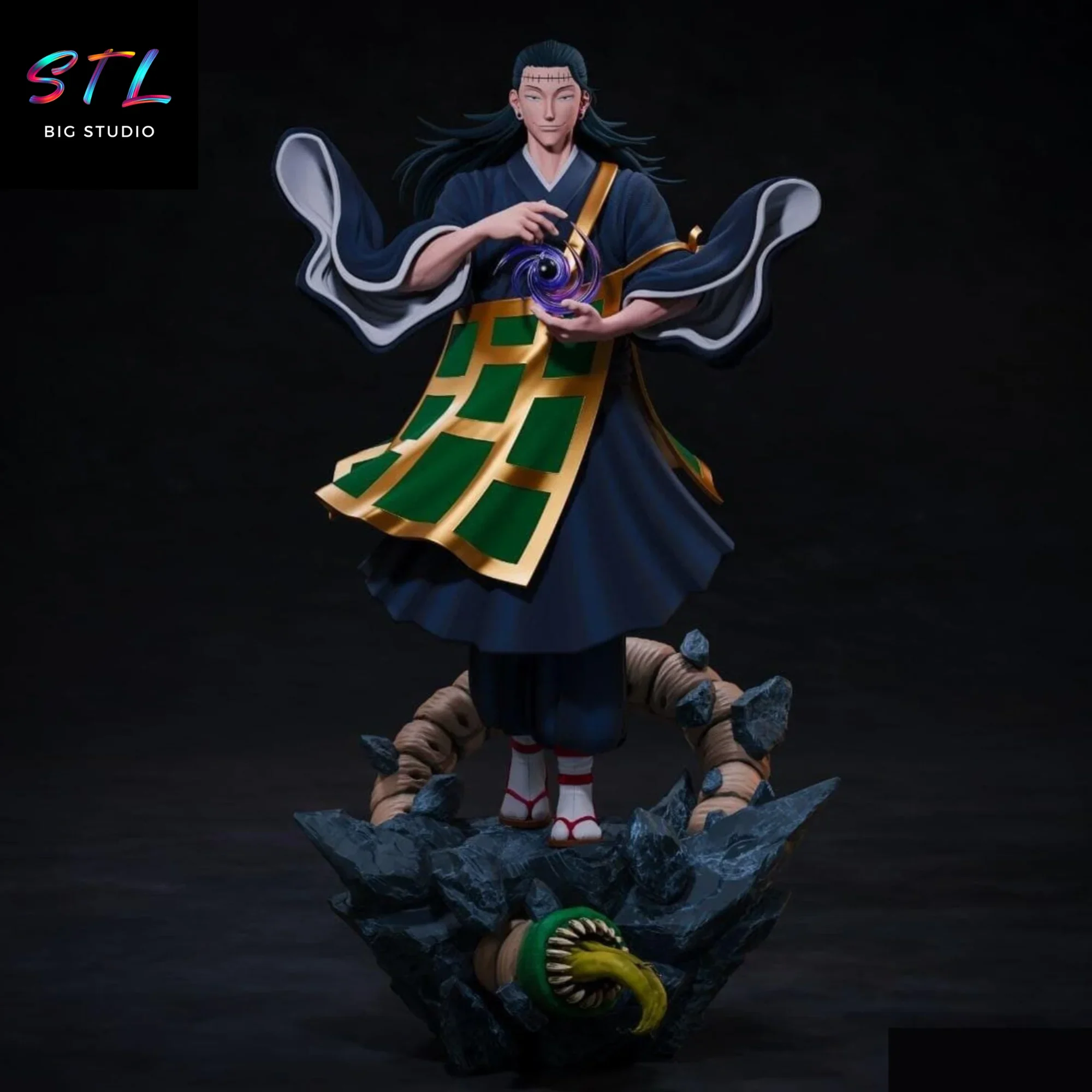 figura kenjaku stl geto jujutsu kaisen impresion 3d