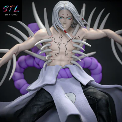 figura kimimaro stl impresion 3d diorama naruto shippuden
