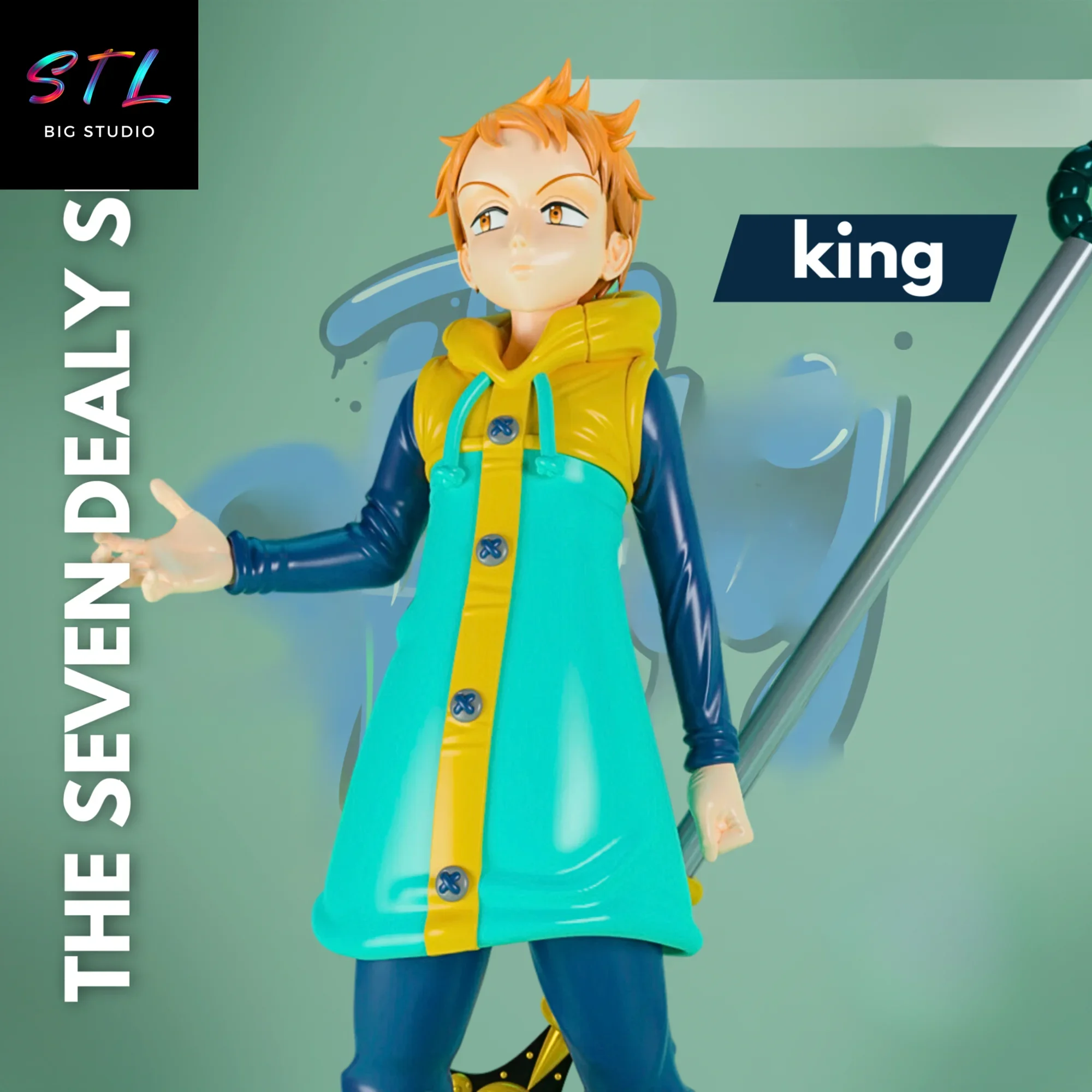 figura king stl impresion 3d the seven deadly sins figura king stl impresion 3d the seven deadly sins