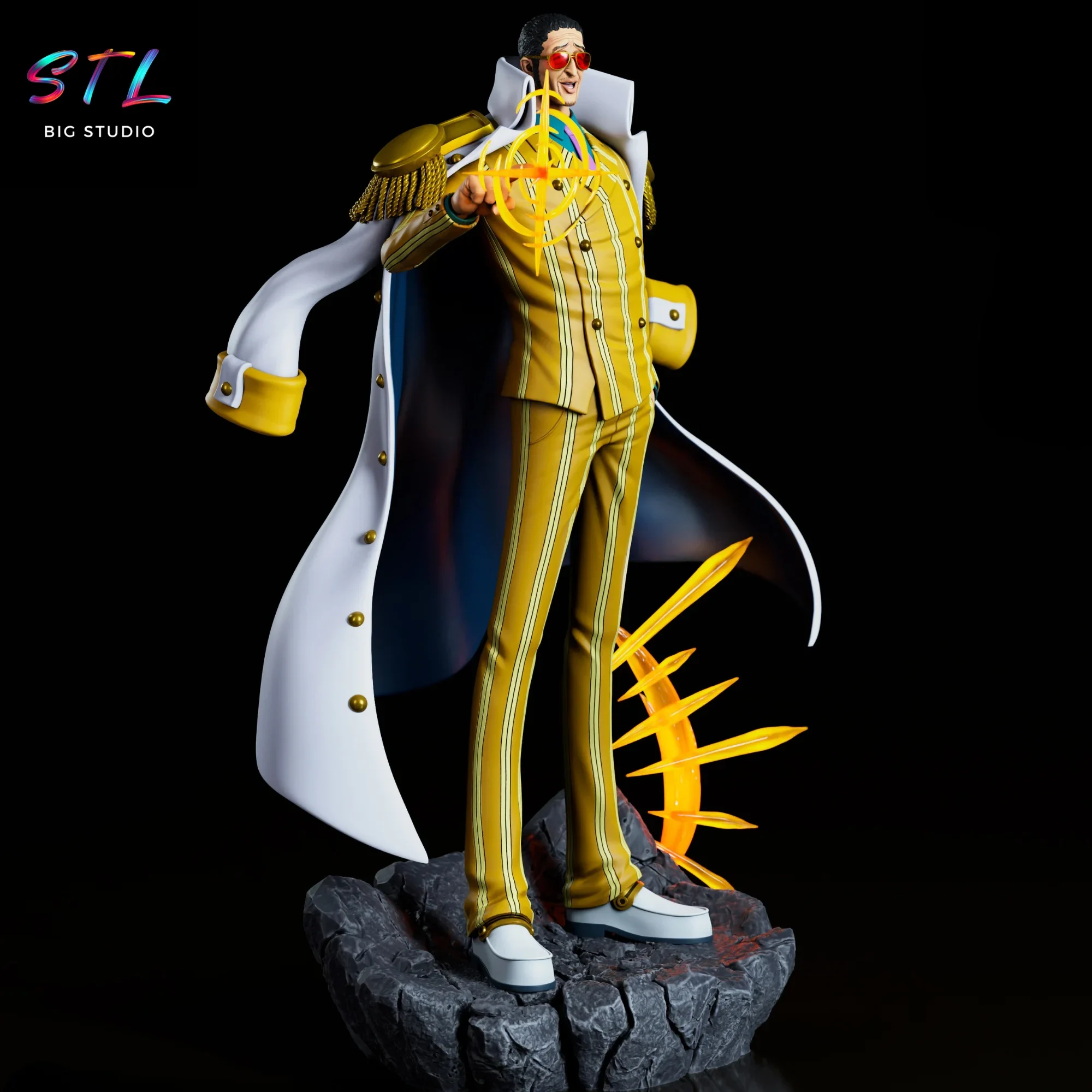 figura kizaru stl impresion 3d one piece figura kizaru stl impresion 3d one piece