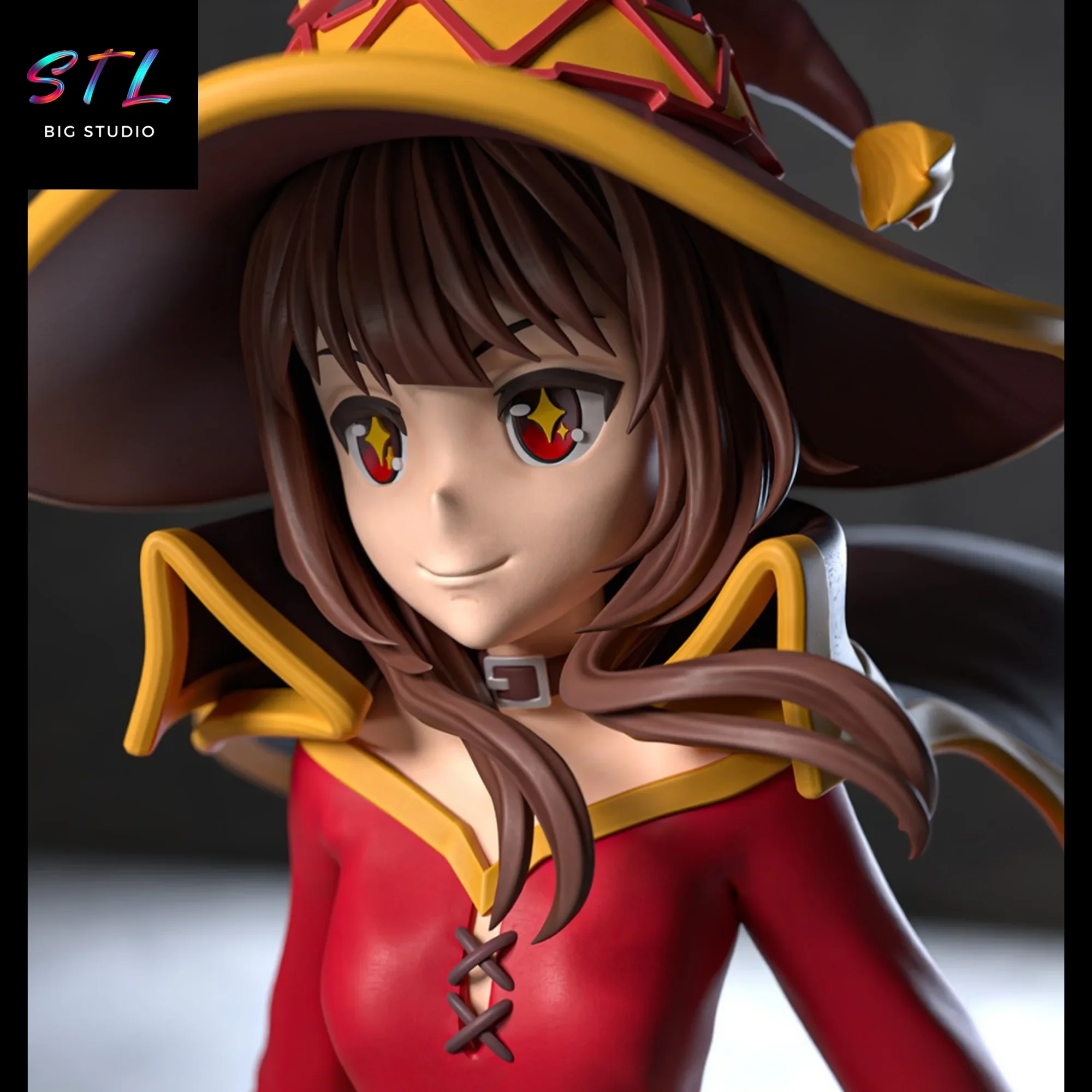 figura konosuba stl megumin para impresion 3d figura konosuba stl megumin para impresion 3d