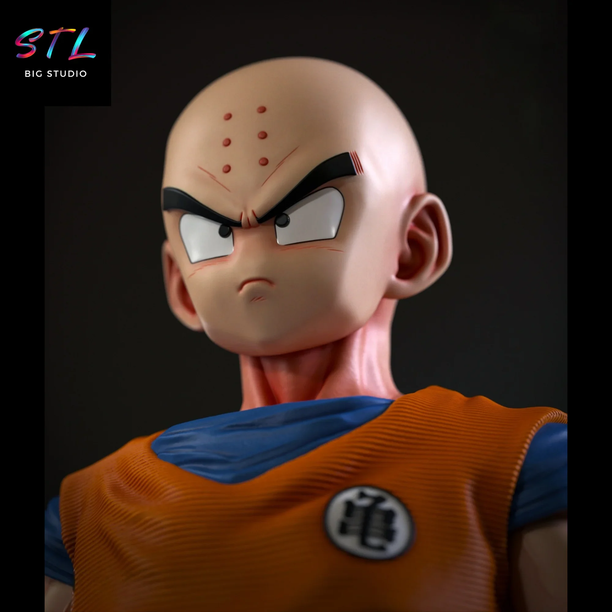 figura krillin stl bola de dragon para impresion 3d figura krillin stl bola de dragon para impresion 3d