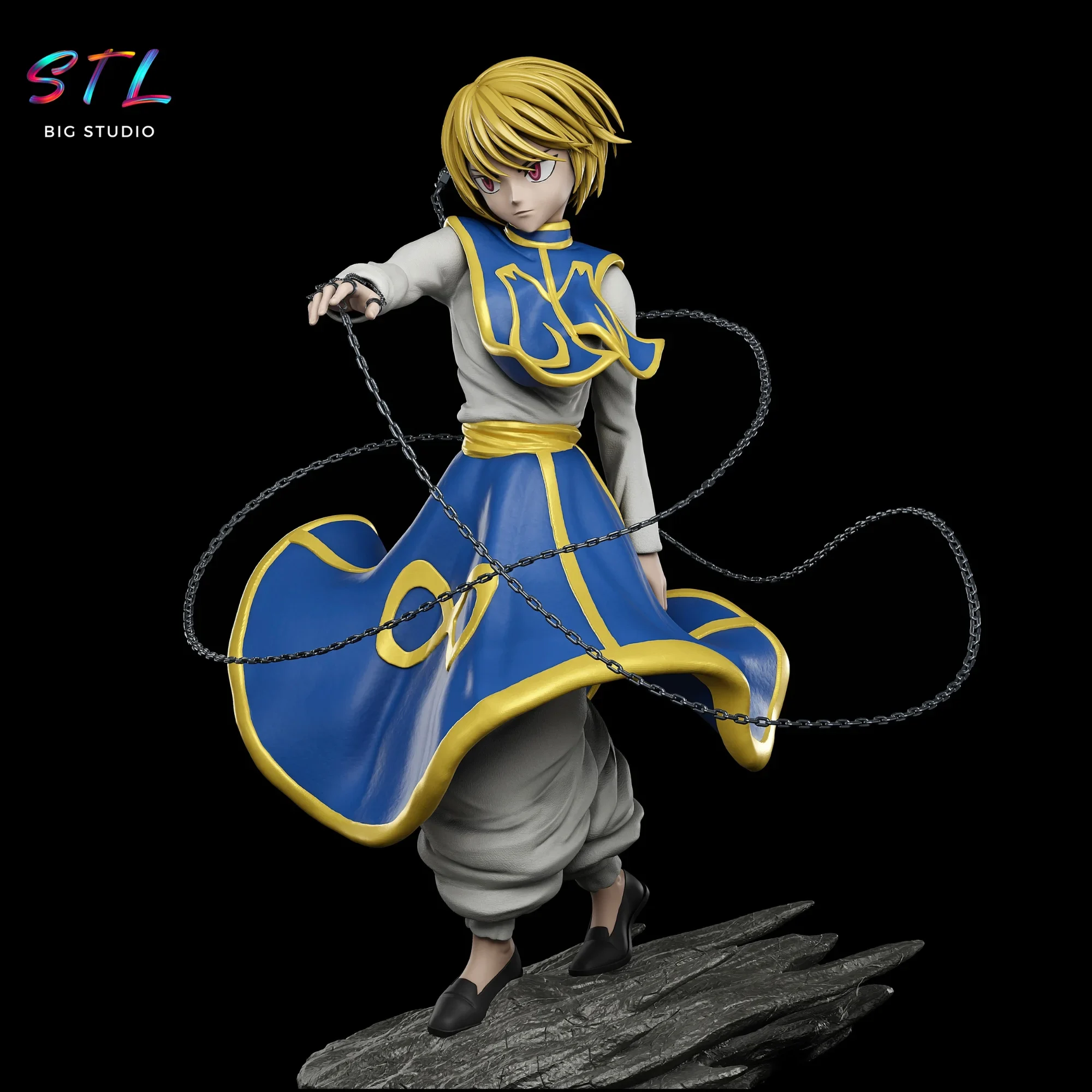 figura kurapika stl impresion 3d hunter x hunter figura kurapika stl impresion 3d hunter x hunter
