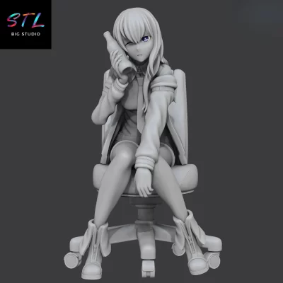 figura kurisu makise stl imprimir 3d steins gate