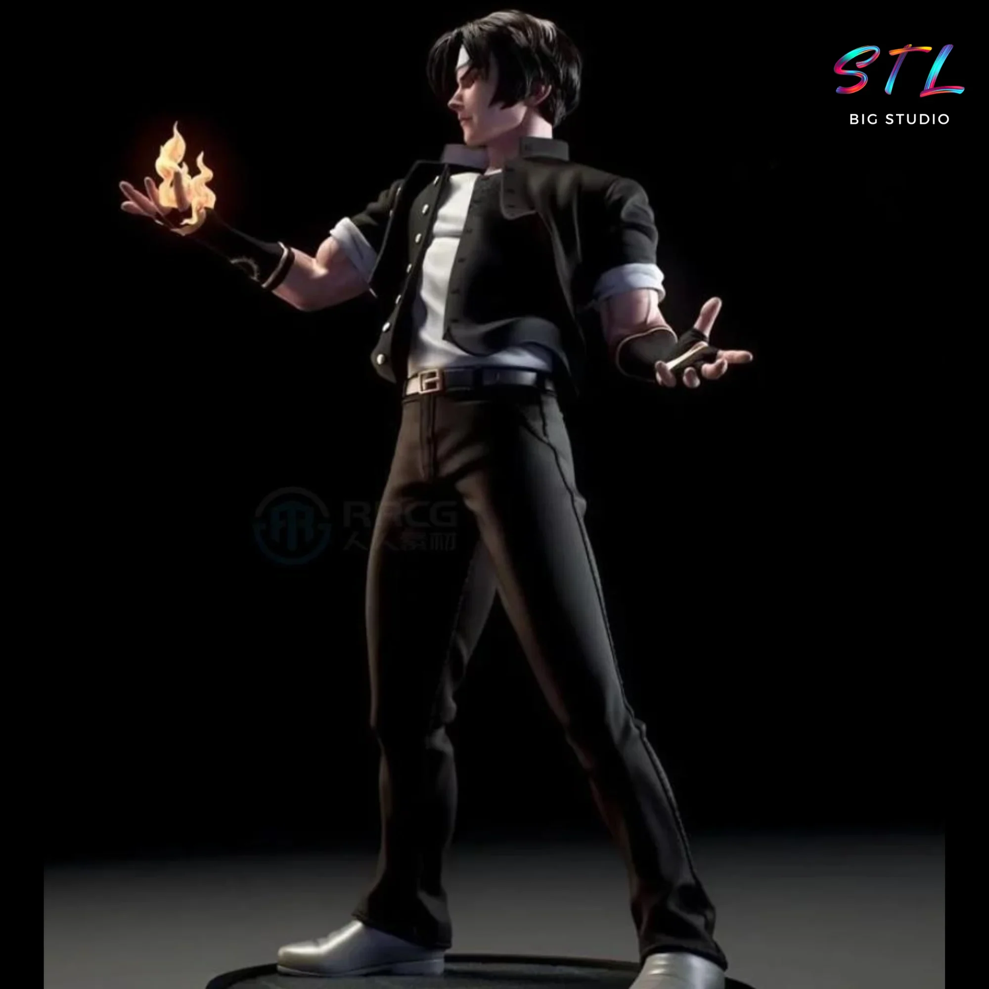figura kyo kusanagi stl impresion 3d king of fighters figura kyo kusanagi stl impresion 3d king of fighters