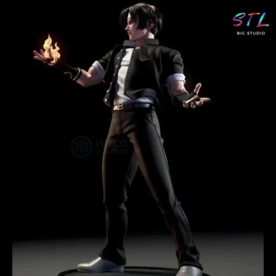 figura kyo kusanagi stl impresion 3d king of fighters