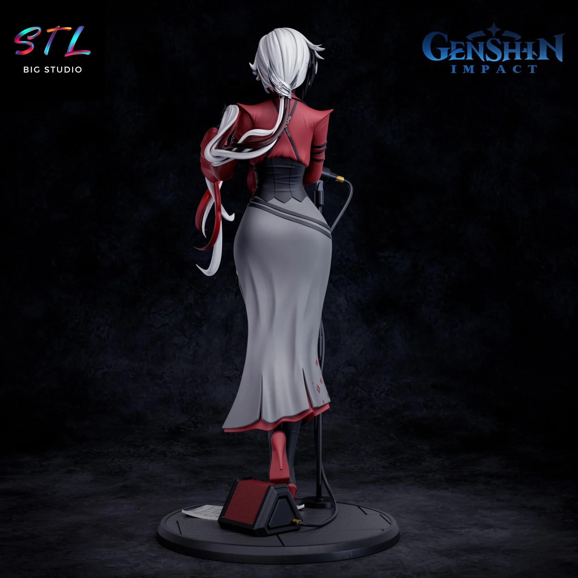 figura la valet stl arlecchino genshin impact impresion 3d figura la valet stl arlecchino genshin impact impresion 3d
