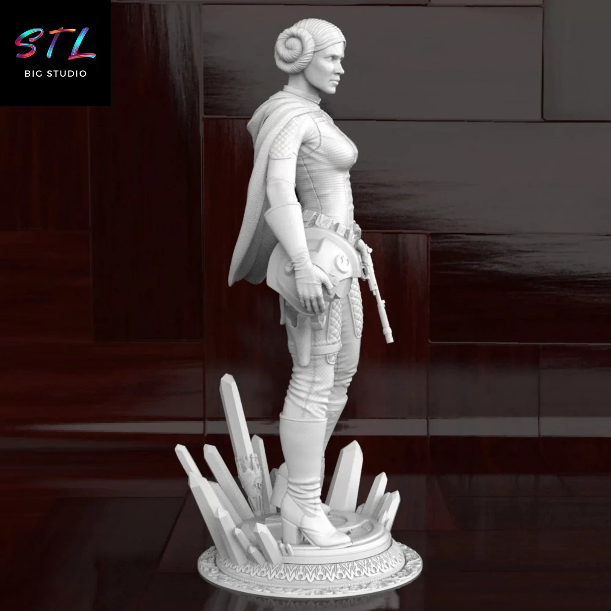 figura leia stl impresion 3d star wars figura leia stl impresion 3d star wars
