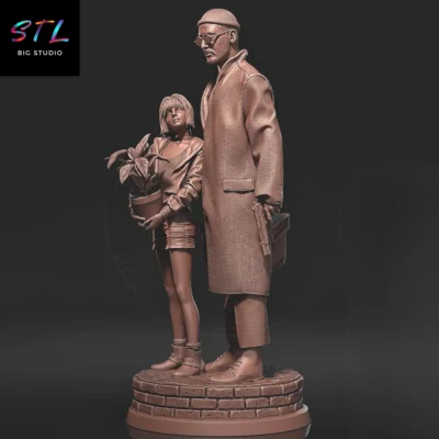 figura leon y mathilda stl the professional impresion 3d