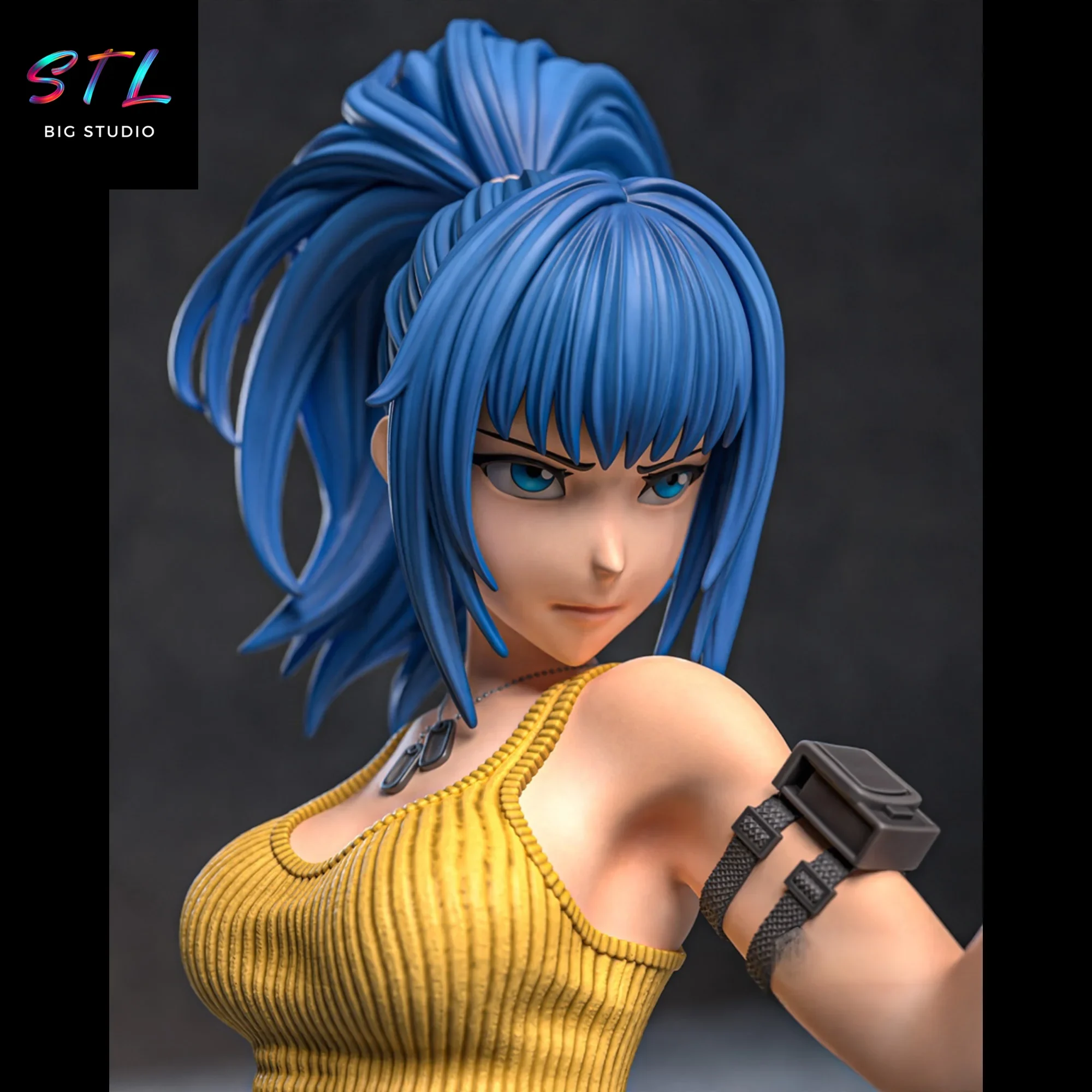 figura leona heidern stl king of fighters impresion 3d figura leona heidern stl king of fighters impresion 3d