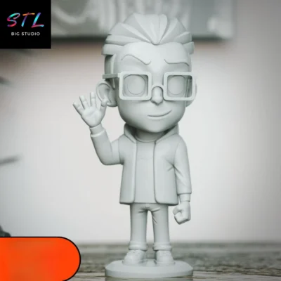figura leonard chibi stl impresion 3d the big bang theory
