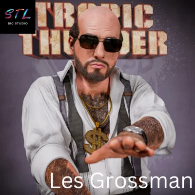 figura les grossman stl impresion 3d tropic thunder