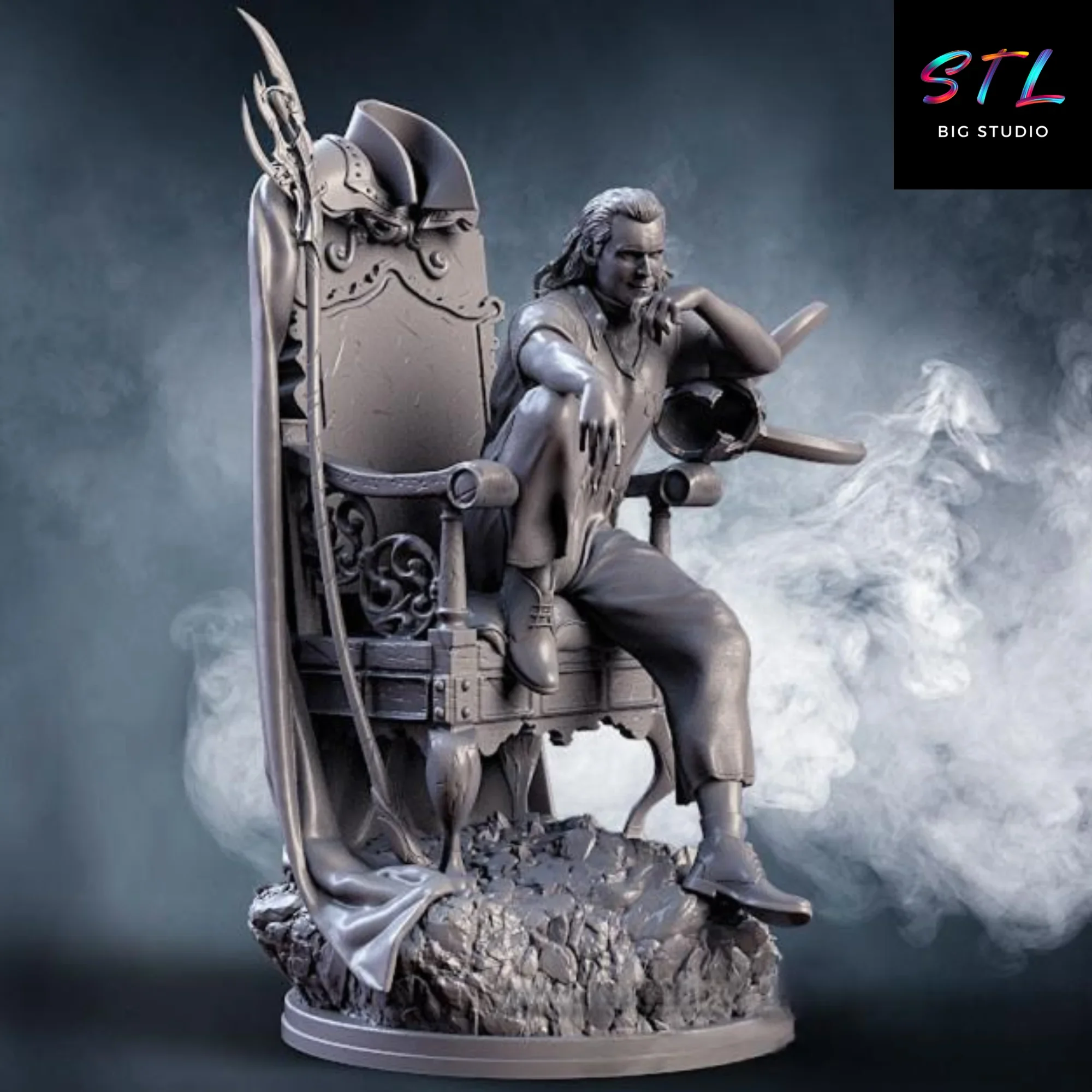 figura loki en el trono stl marvel para impresion 3d figura loki en el trono stl marvel para impresion 3d