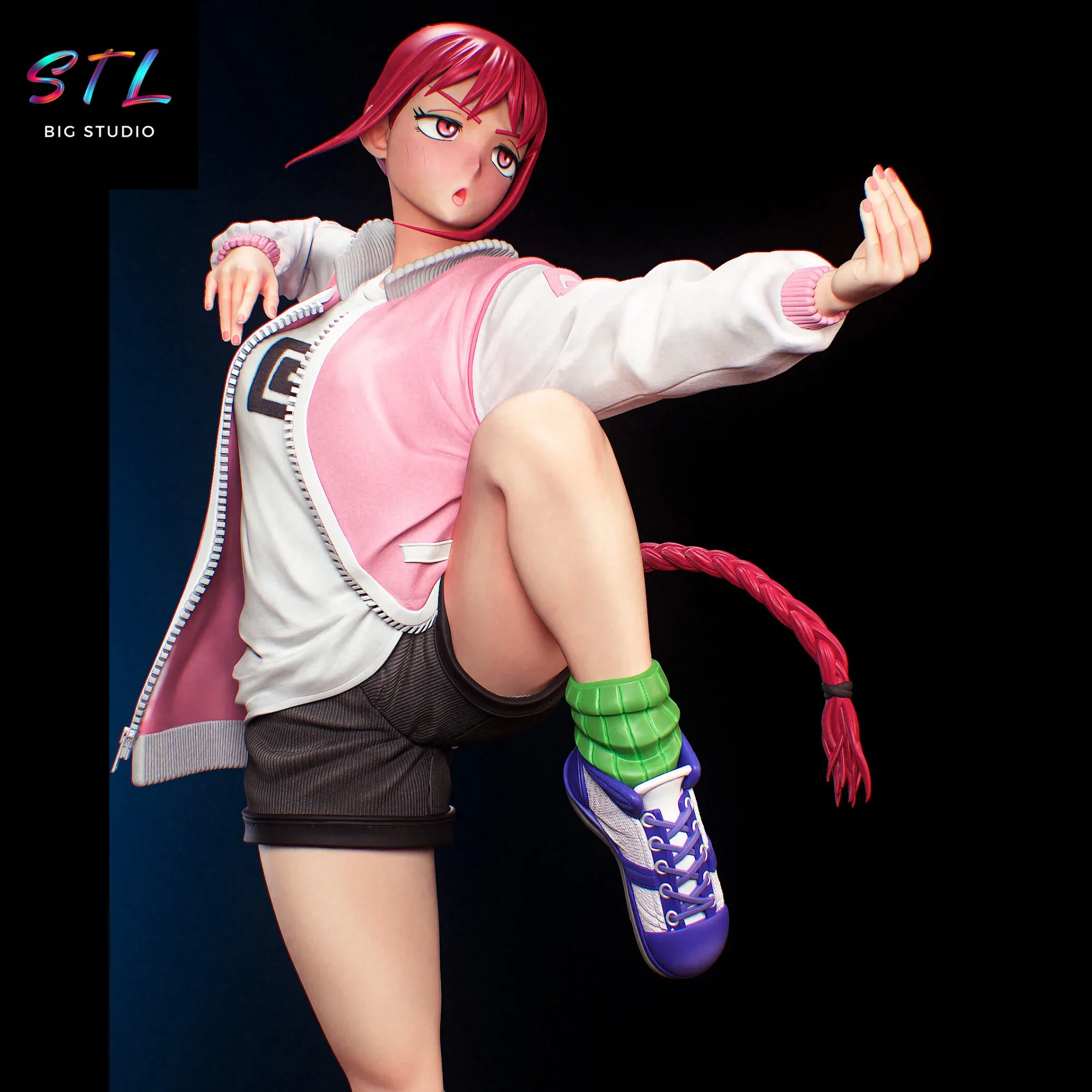 figura lu shaotang stl impresion 3d diorama sakamoto days figura lu shaotang stl impresion 3d diorama sakamoto days