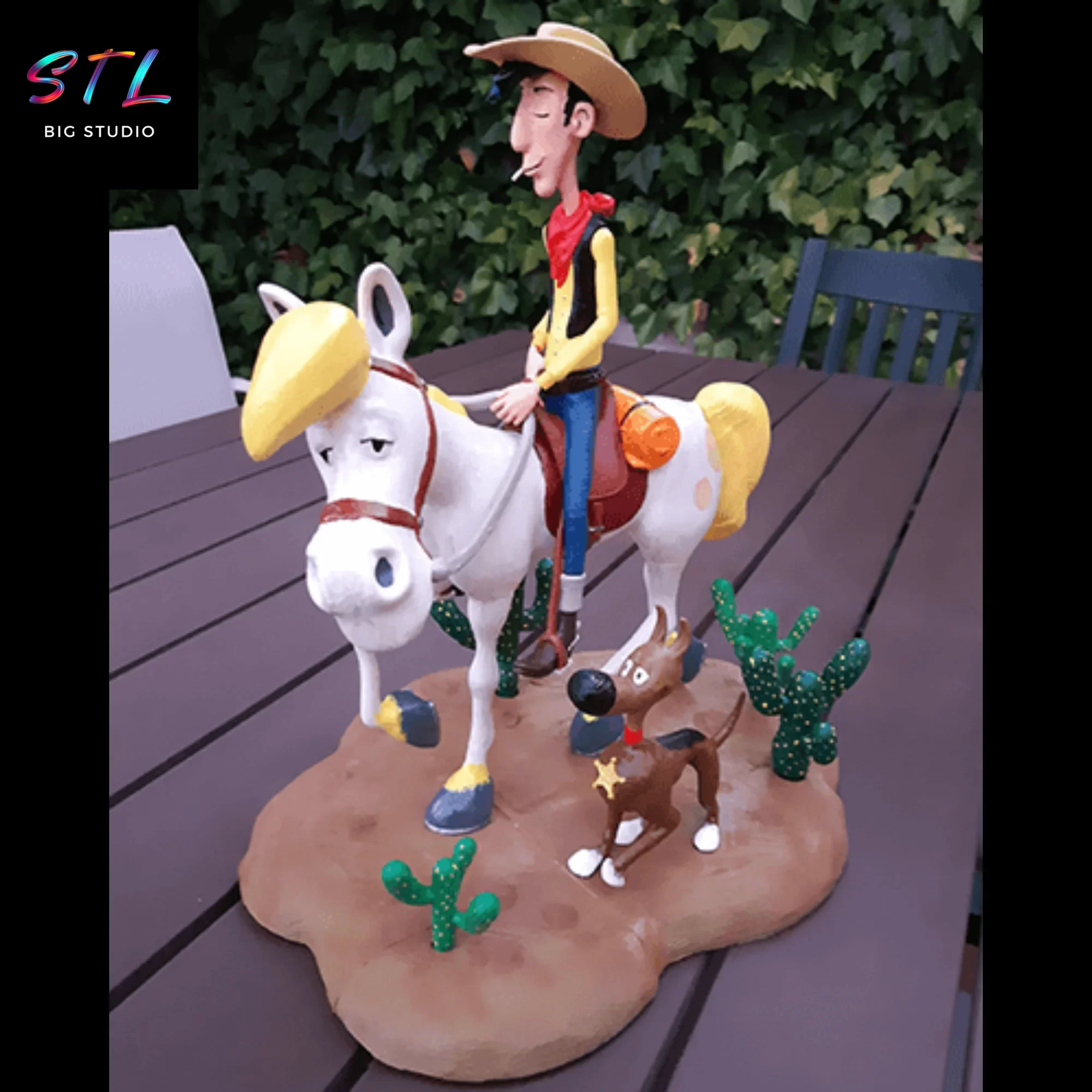 figura lucky luke stl para imprimir en 3d figura lucky luke stl para imprimir en 3d