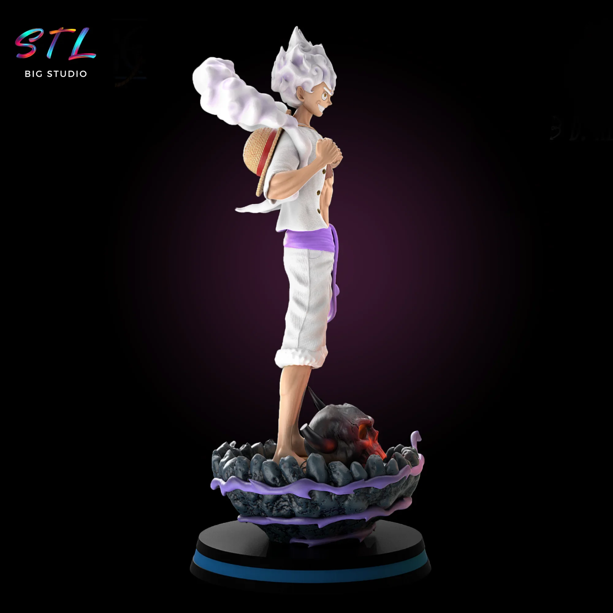 figura luffy gear 5 stl one piece imprimir 3d figura luffy gear 5 stl one piece imprimir 3d