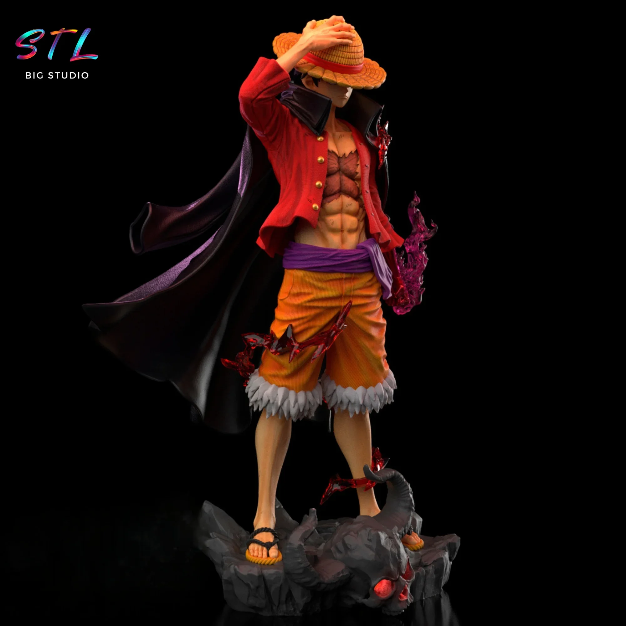 figura luffy onigashima stl impresion 3d one piece figura luffy onigashima stl impresion 3d one piece