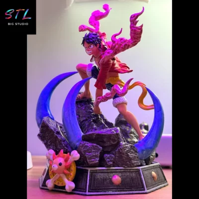 figura luffy stl imprimir 3d one piece