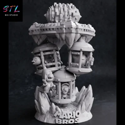 figura luigi stl mario bros para impresion 3d