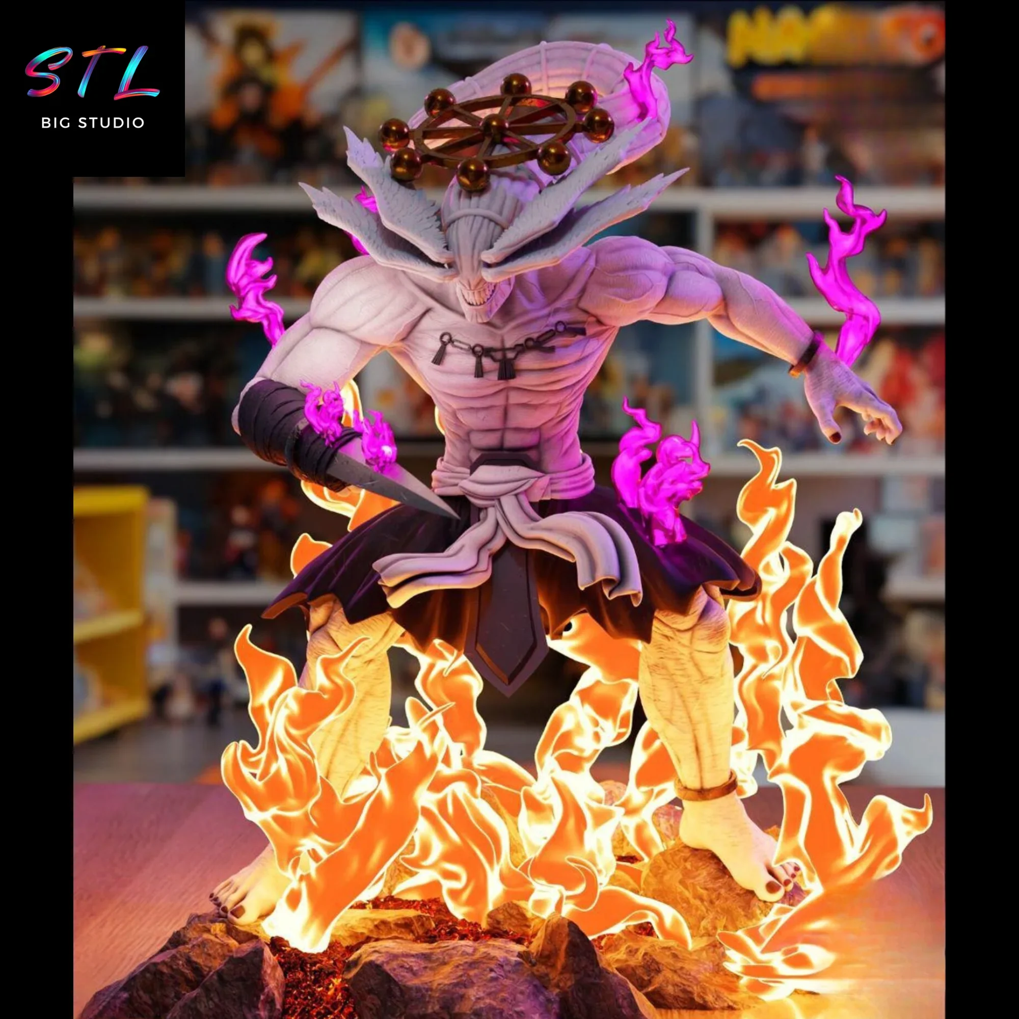 figura mahoraga stl jujutsu kaisen diorama impresion 3d figura mahoraga stl jujutsu kaisen diorama impresion 3d