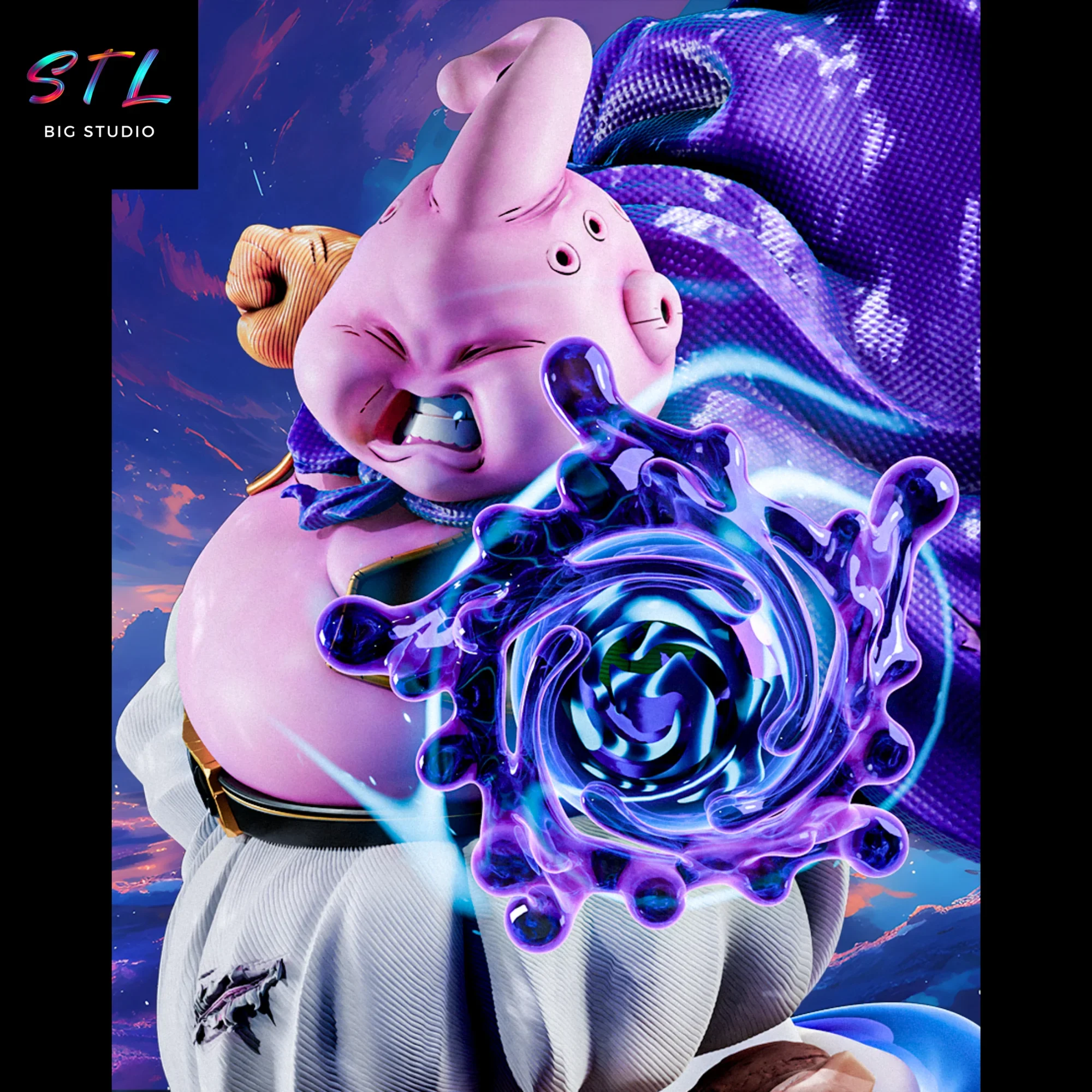 figura majin buu stl impresion 3d dragon ball z figura majin buu stl impresion 3d dragon ball z
