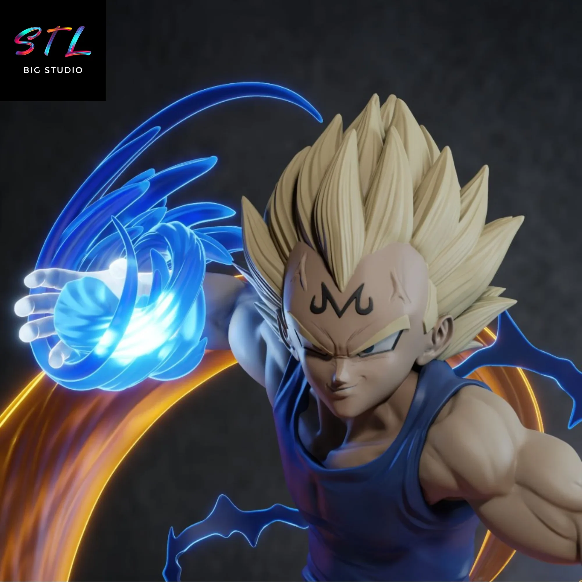 figura majin vegeta stl bola de dragon impresion 3d figura majin vegeta stl bola de dragon impresion 3d