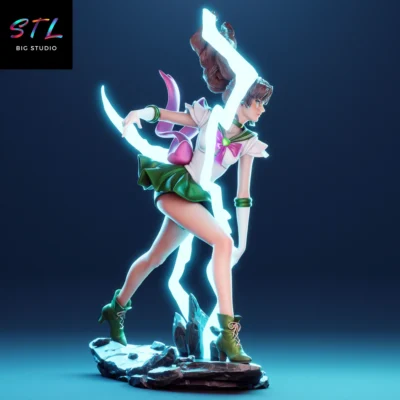 figura makoto kino stl sailor moon diorama impresion 3d