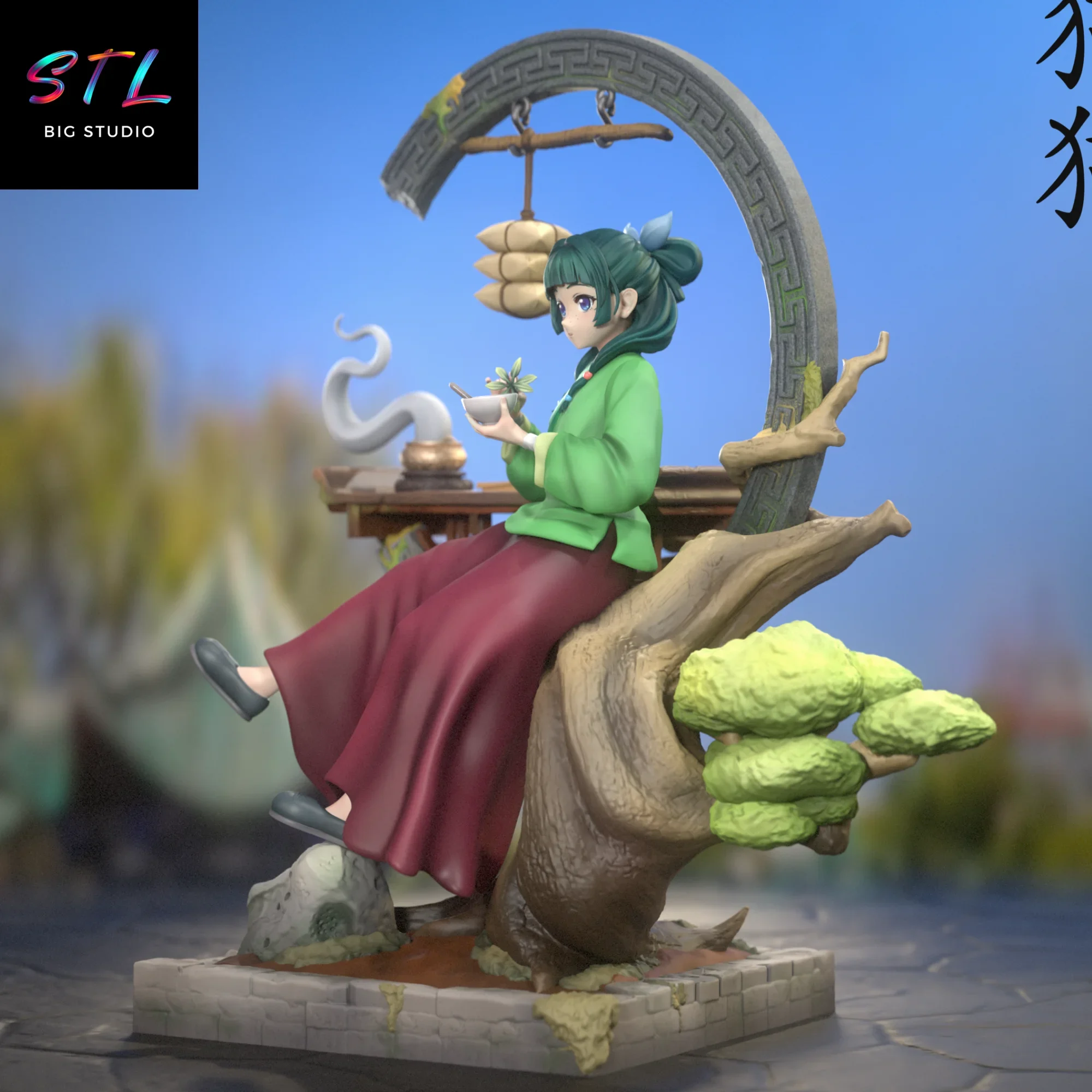figura maomao stl impresion 3d the apothecary diaries figura maomao stl impresion 3d the apothecary diaries