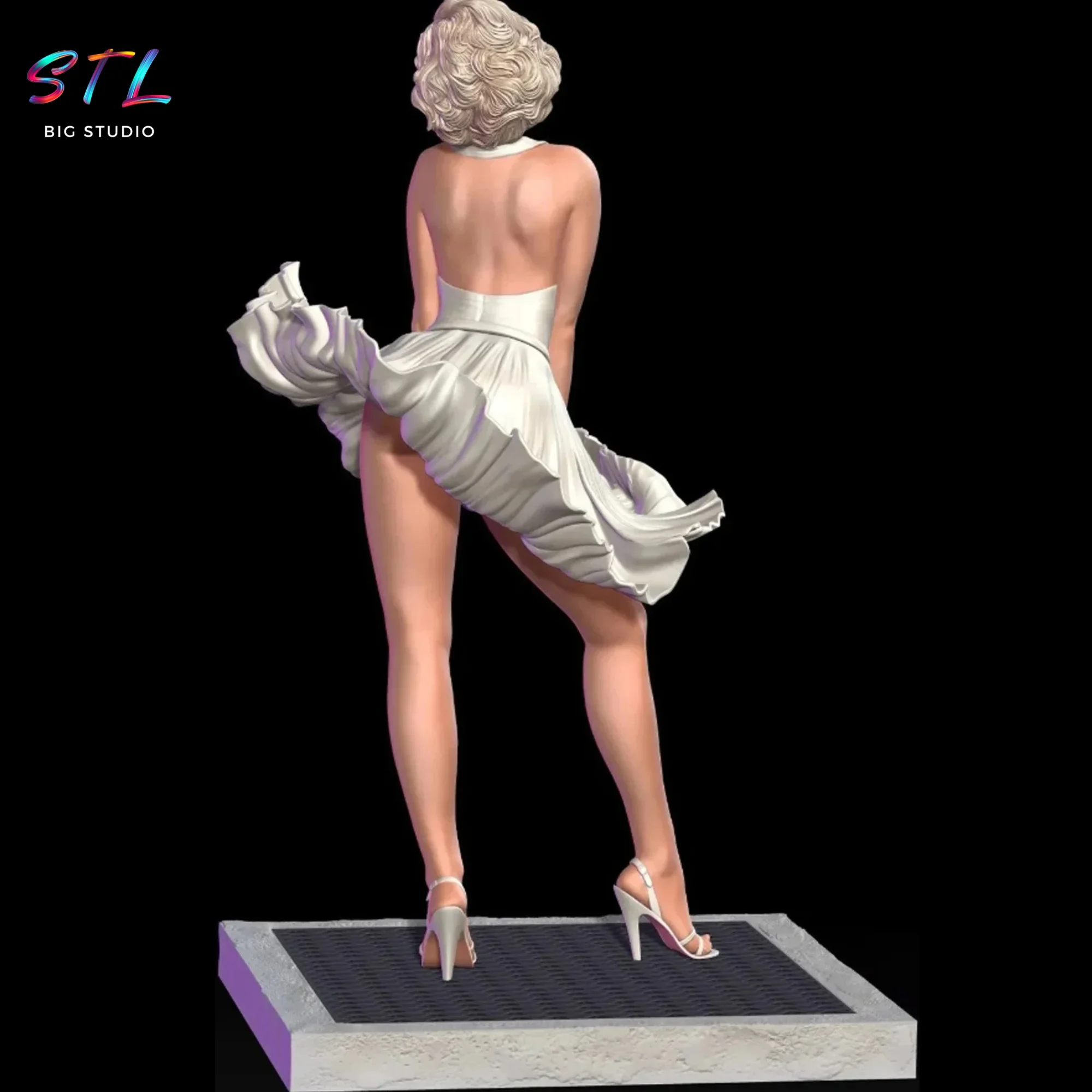 figura marilyn monroe stl impresion 3d figura marilyn monroe stl impresion 3d