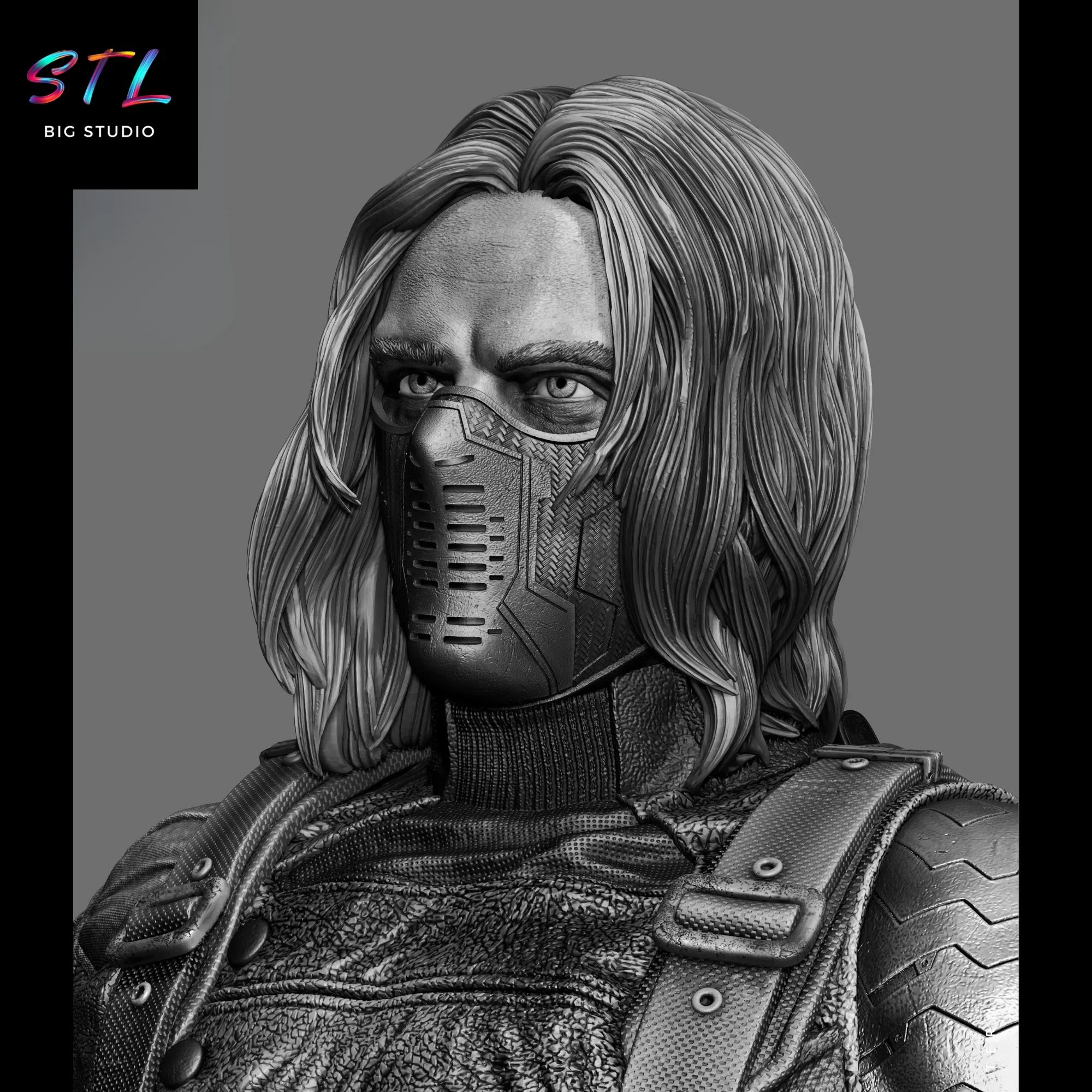 figura marvel stl bucky barnes winter soldier para impresion 3d figura marvel stl bucky barnes winter soldier para impresion 3d