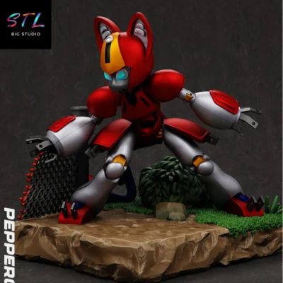 figura medabots stl peppercat para imprimir en 3d