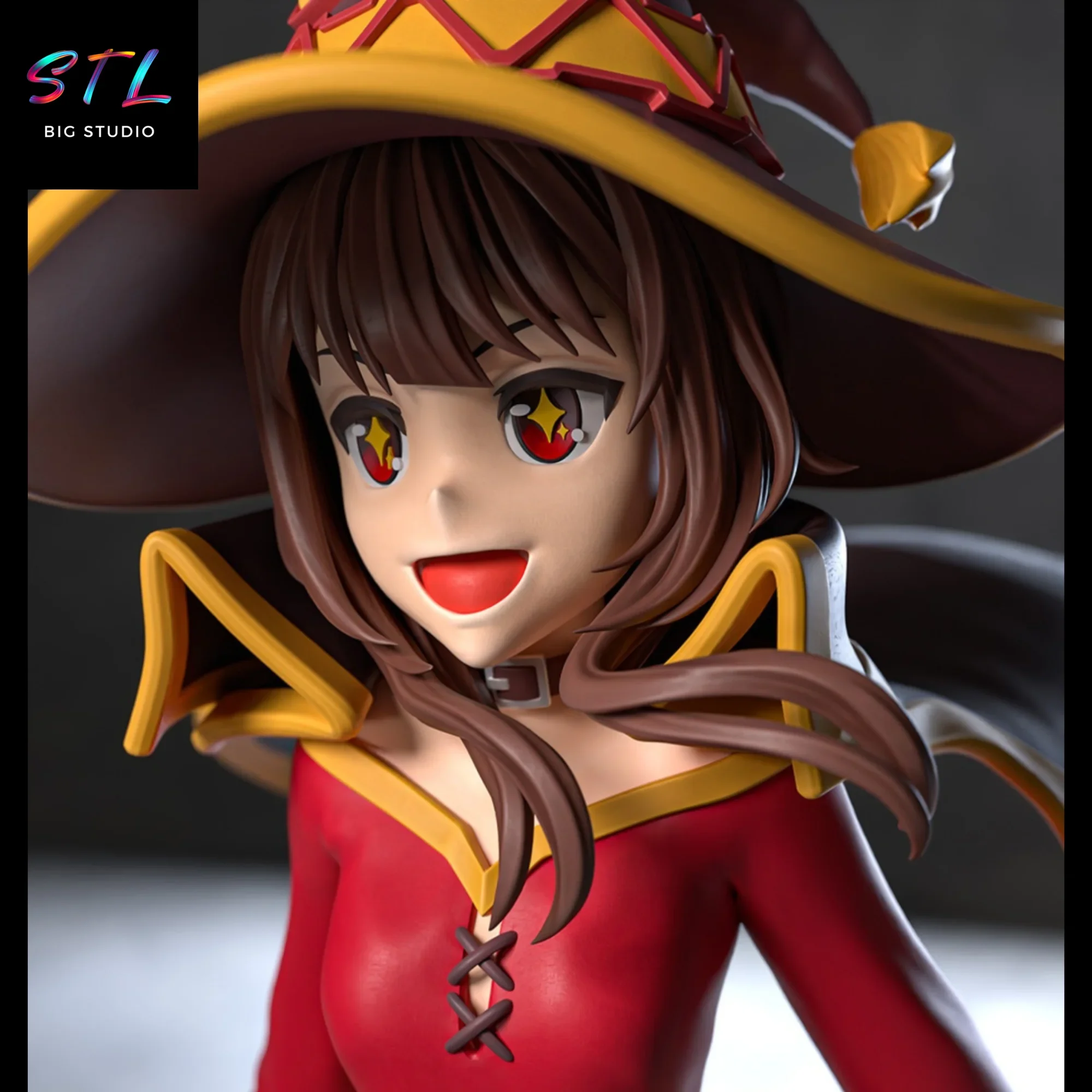 figura megumin stl impresion 3d konosuba figura megumin stl impresion 3d konosuba