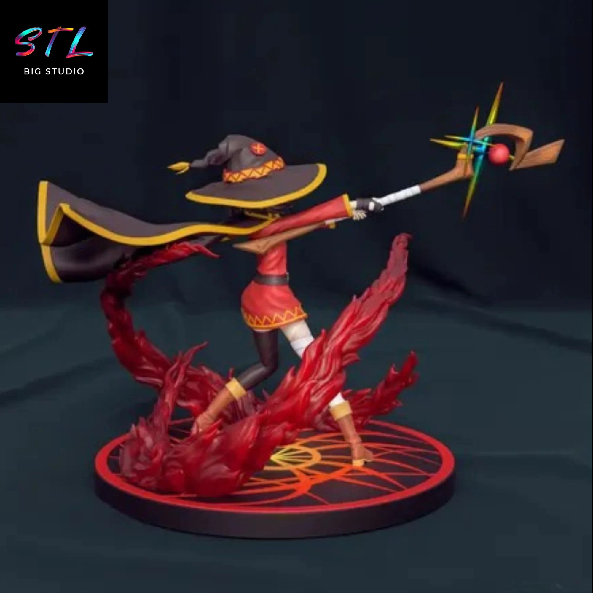 figura megumin stl konosuba imprimir 3d figura megumin stl konosuba imprimir 3d
