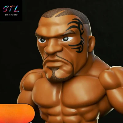 figura mike tyson stl chibi kawaii impresion 3d