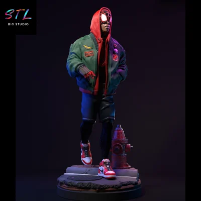 figura miles morales stl impresion 3d marvel