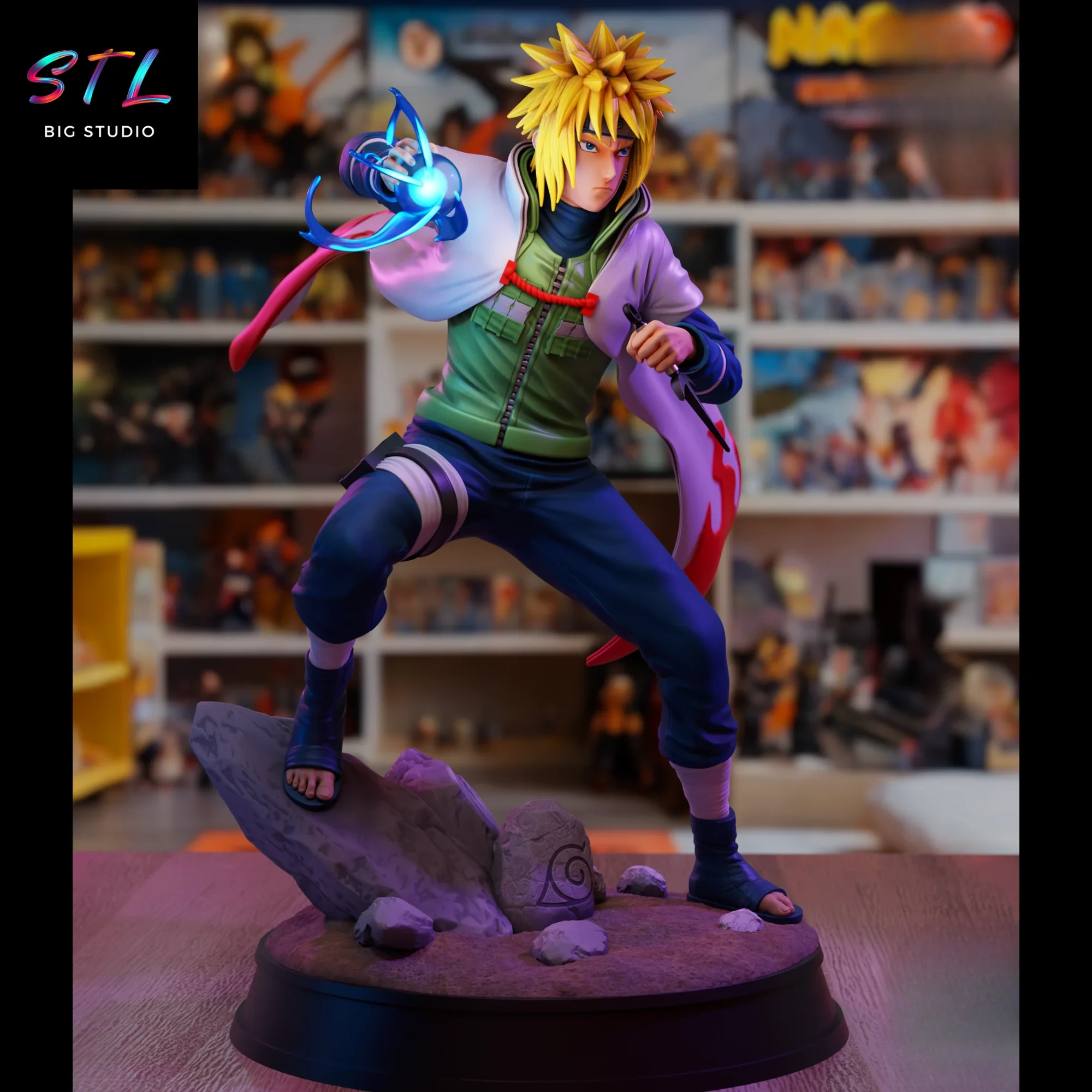 figura minato namikaze stl impresion 3d naruto figura minato namikaze stl impresion 3d naruto