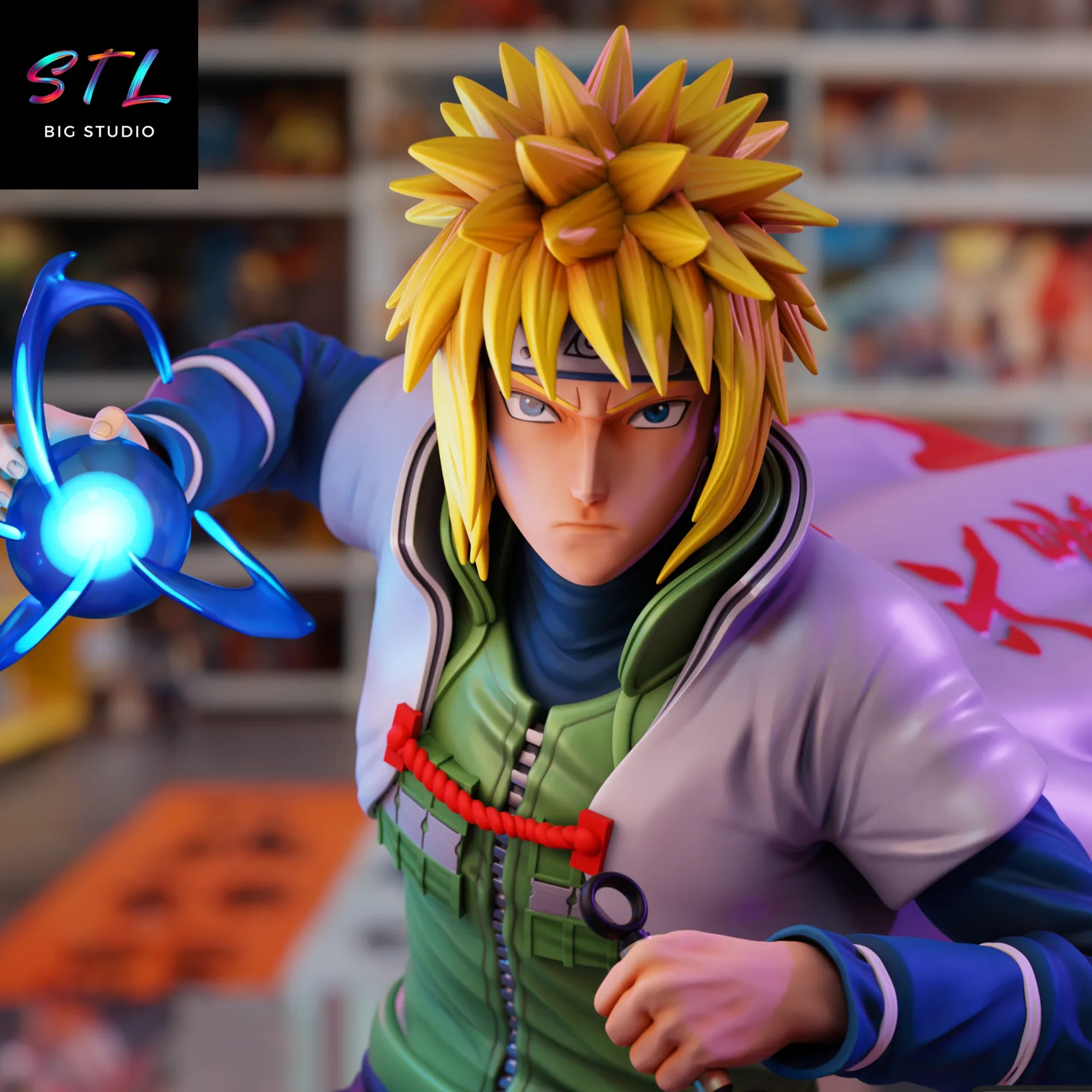figura minato stl naruto impresion 3d figura minato stl naruto impresion 3d