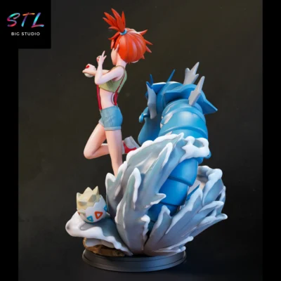 figura misty stl impresion 3d pokemon