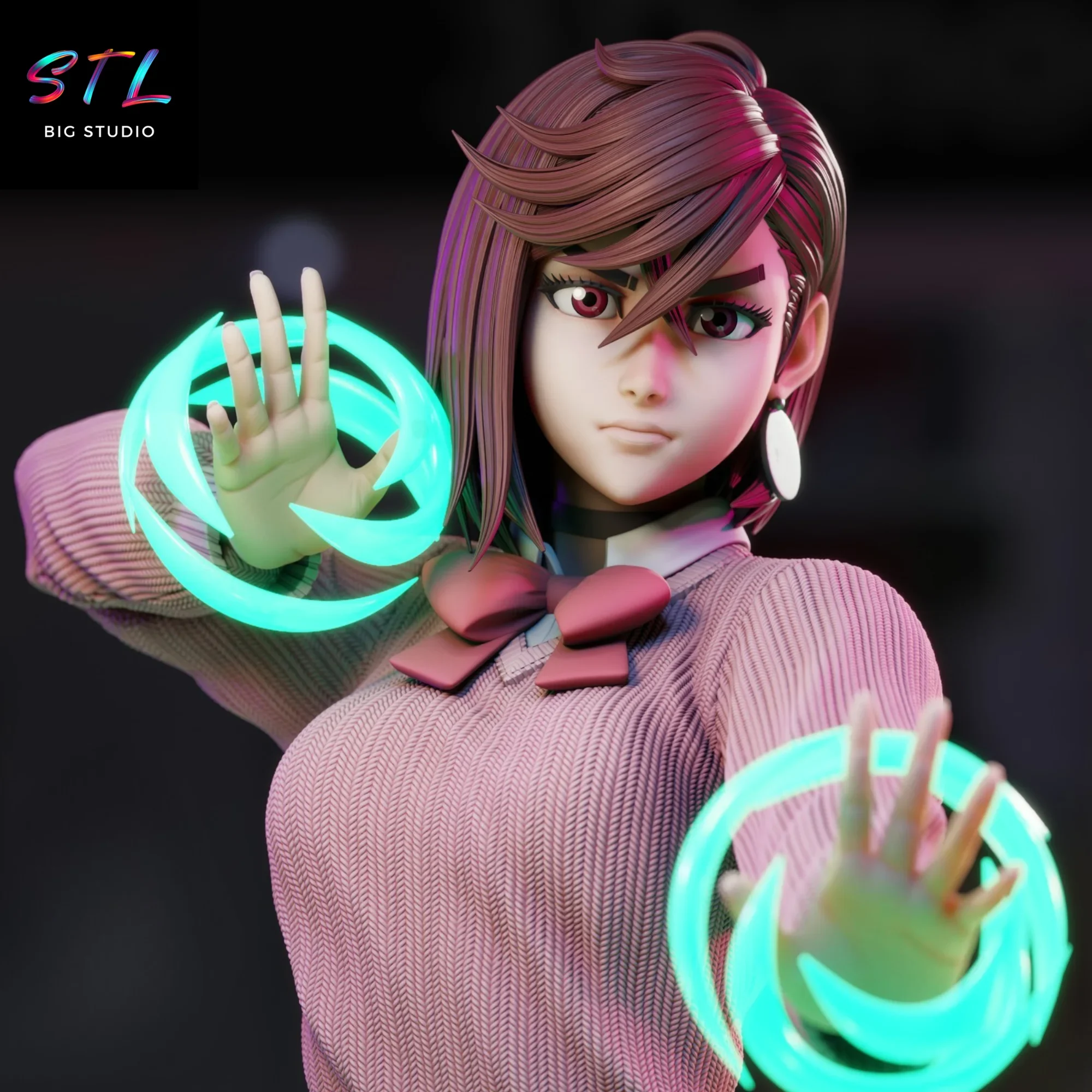 figura momo ayase stl dan da dan impresion 3d figura momo ayase stl dan da dan impresion 3d