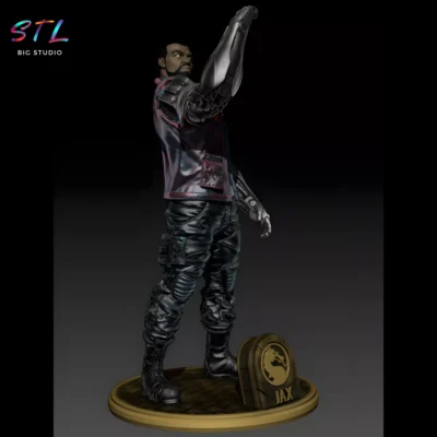figura mortal kombat stl jax imprimir 3d
