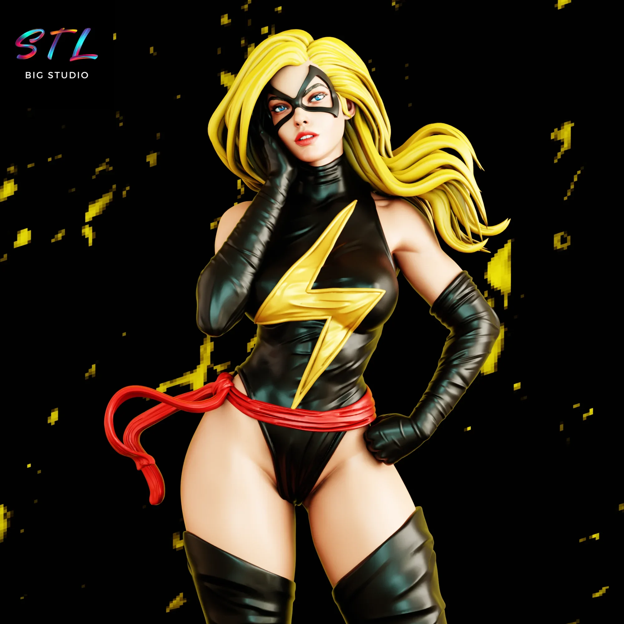 figura ms marvel stl para impresion 3d figura ms marvel stl para impresion 3d