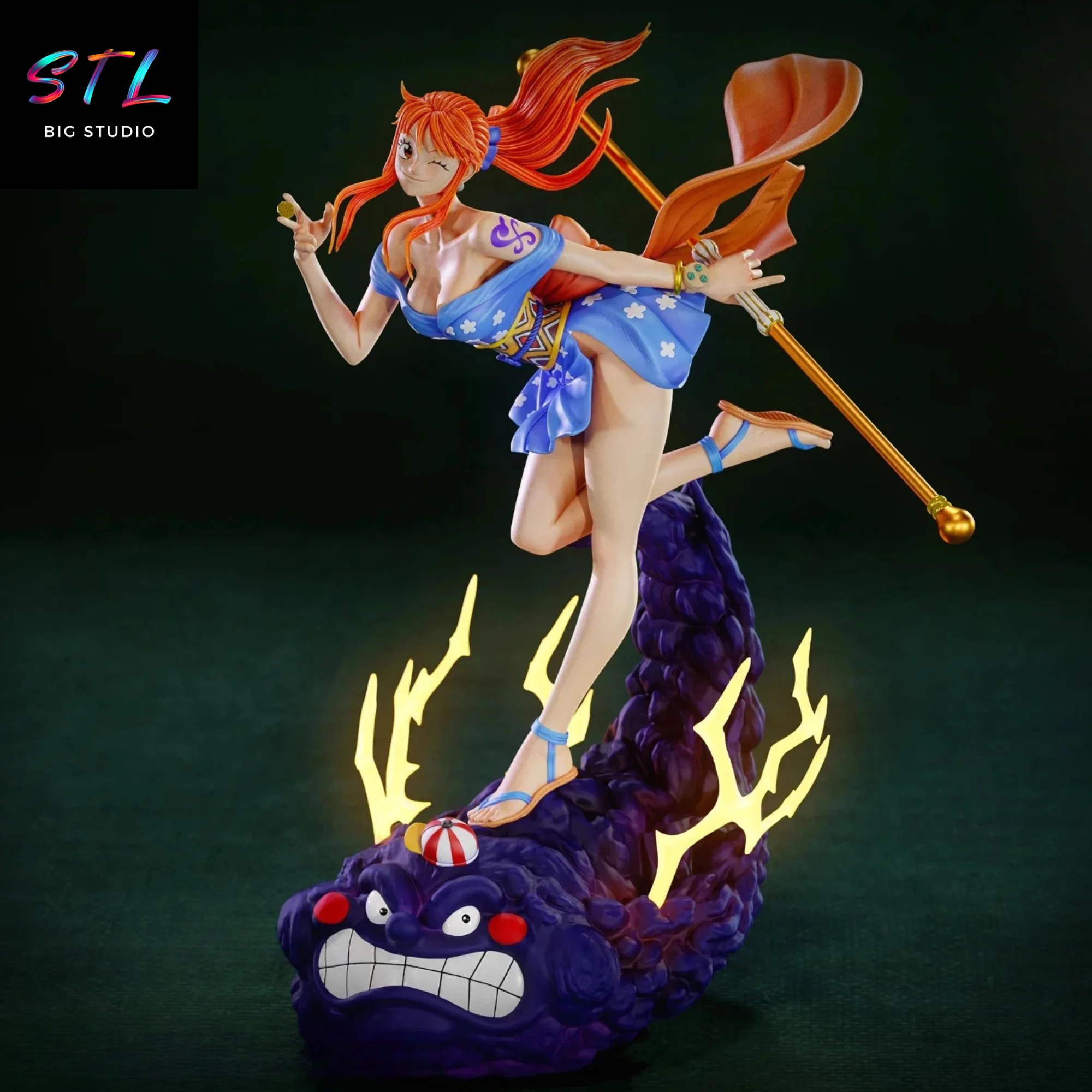 figura nami stl one piece wano impresion 3d