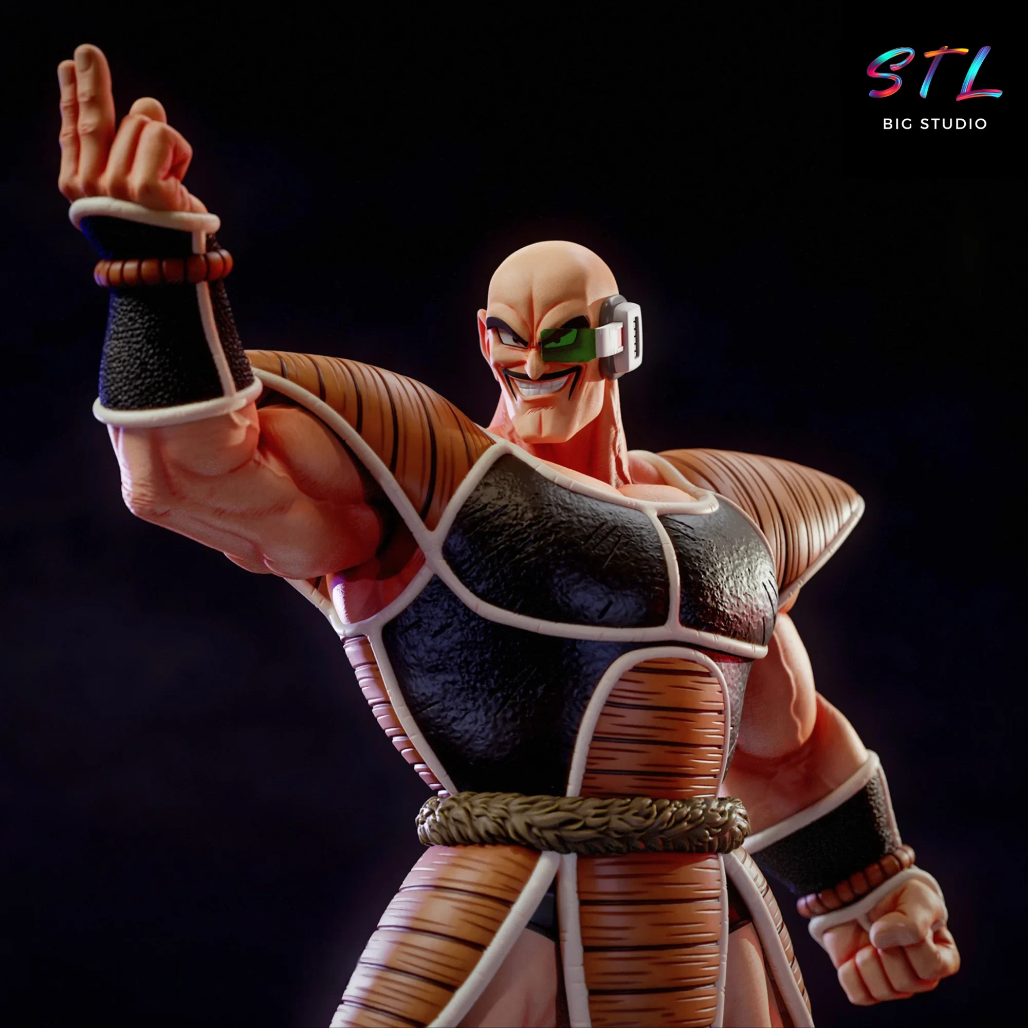 figura nappa stl dragon ball diorama impresion 3d figura nappa stl dragon ball diorama impresion 3d