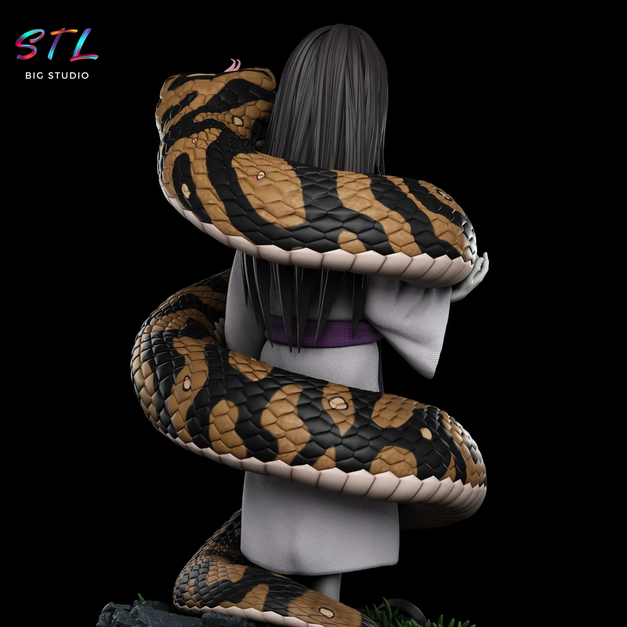 figura naruto shippuden stl orochimaru joven impresion 3d figura naruto shippuden stl orochimaru joven impresion 3d