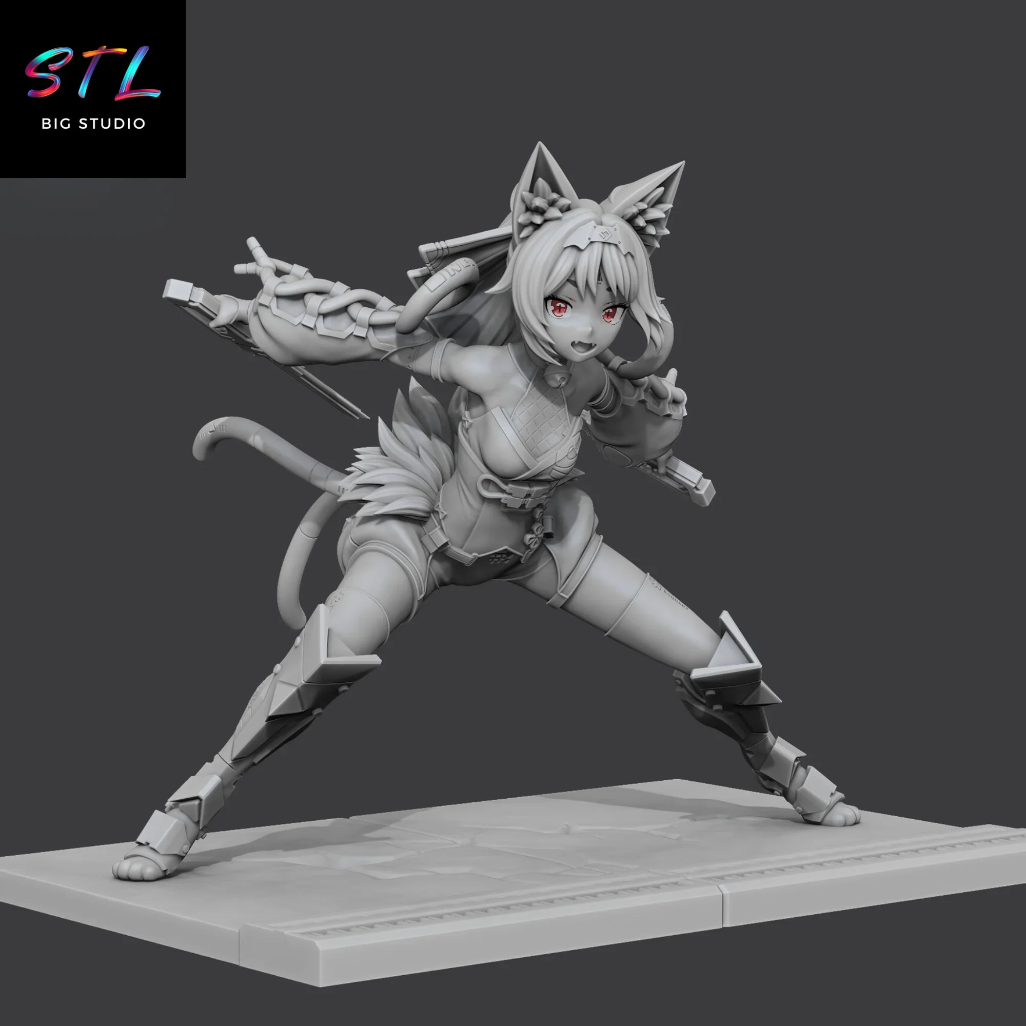 figura nekomiya mana stl nekomata impresion 3d zenless zone zero figura nekomiya mana stl nekomata impresion 3d zenless zone zero