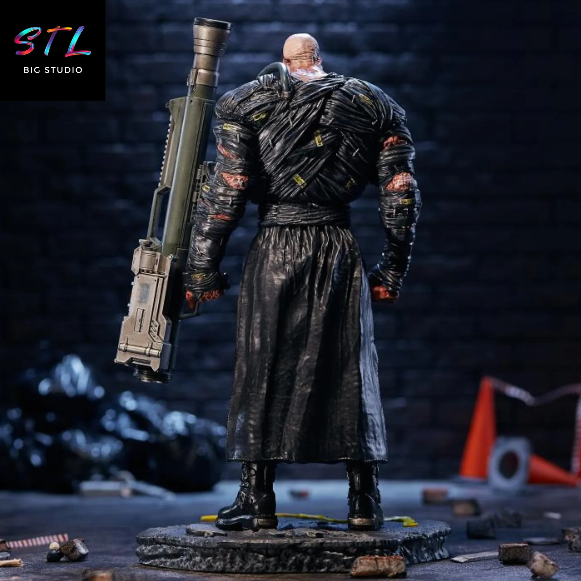 figura nemesis stl resident evil impresion 3d figura nemesis stl resident evil impresion 3d